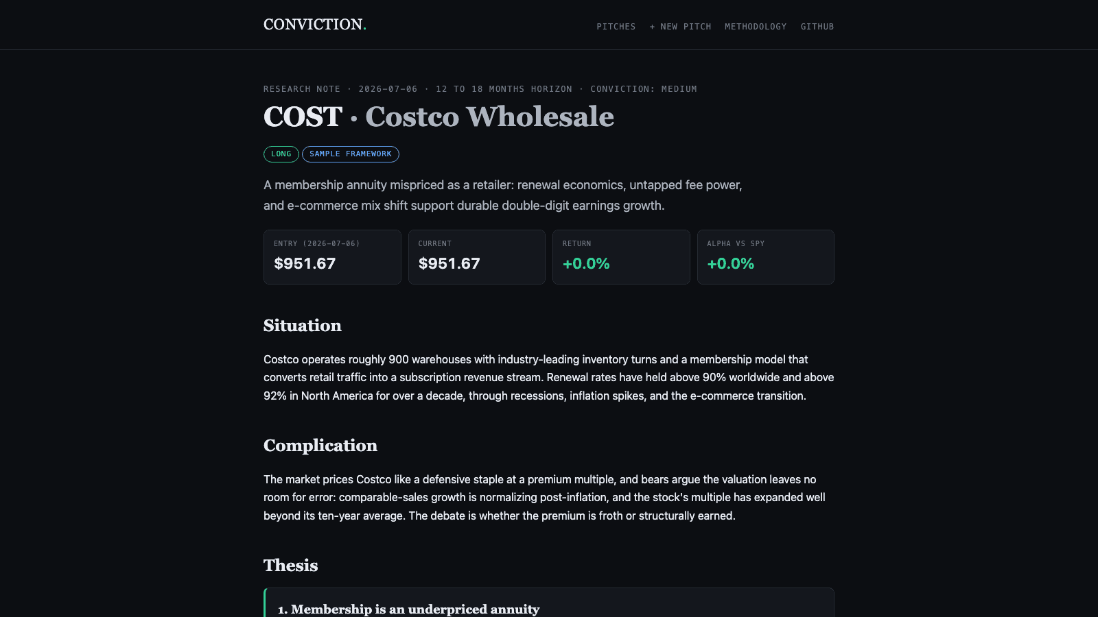 Conviction — project visual